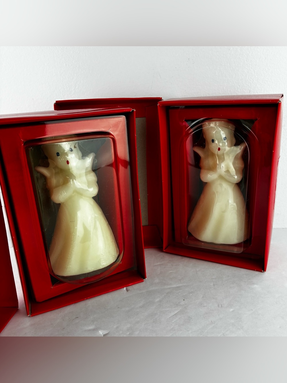 Vermont Country Store NIB Christmas Angels Candles Set of 2